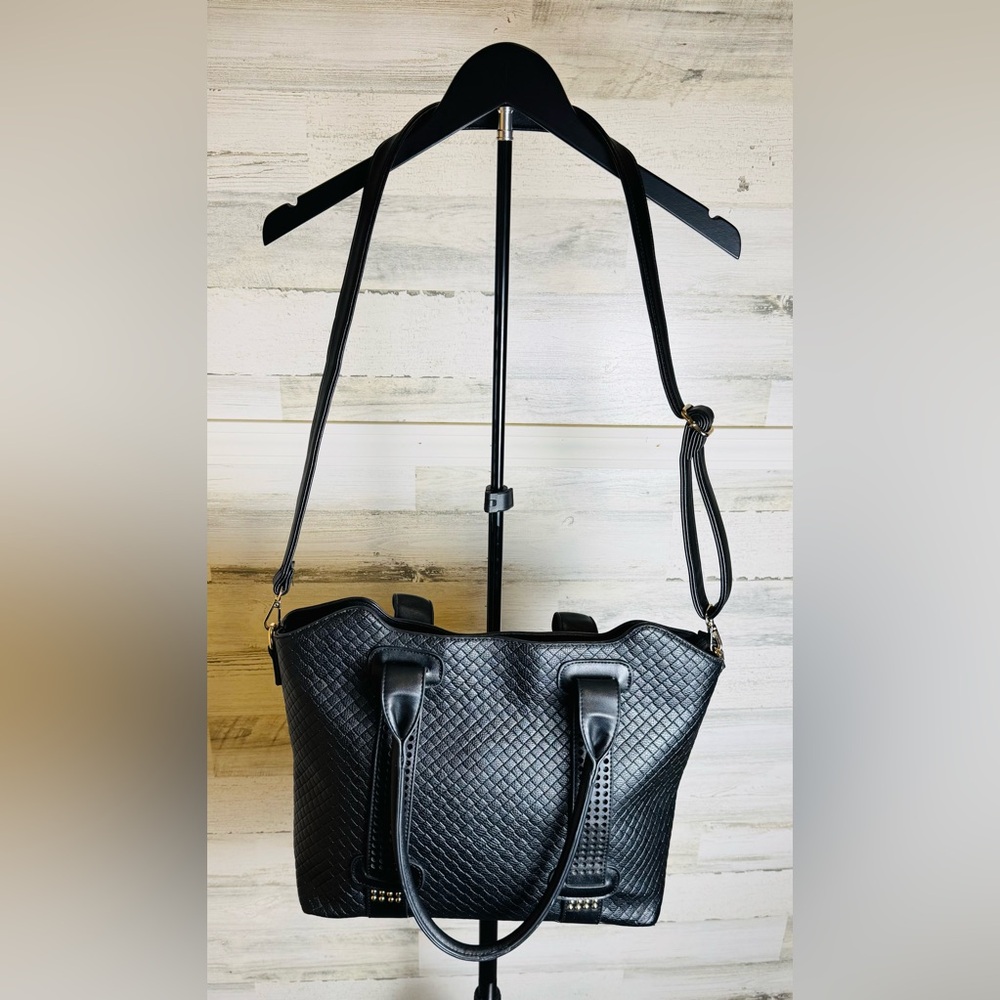 Michael Kors Large Black Crossbody & Shoulder Tote Purse Bag w/detachable Strap